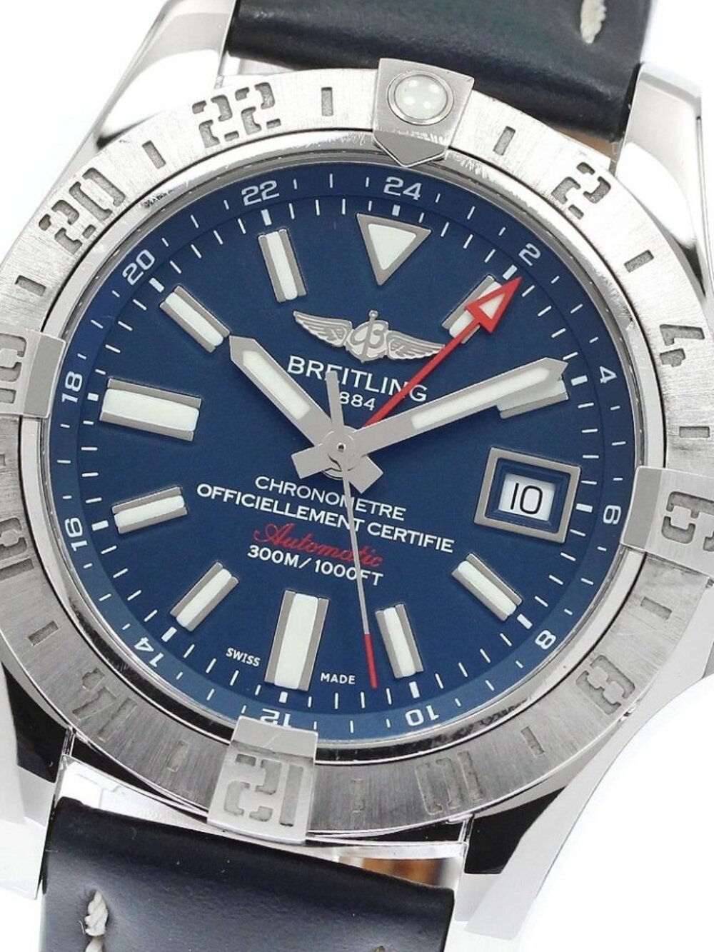 BREITLING Avenger II GMT A32390 Date Navy Dial Automatic Men's Watch_949351